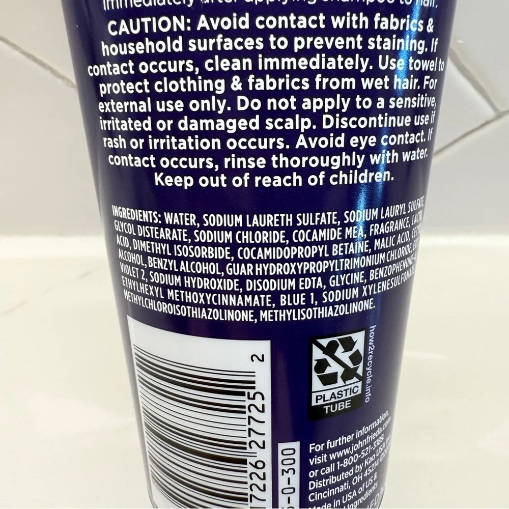 NEW! John Frieda Violet Crush Purple Shampoo for Brighter Blondes 6 fl. oz.